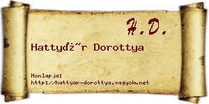 Hattyár Dorottya névjegykártya